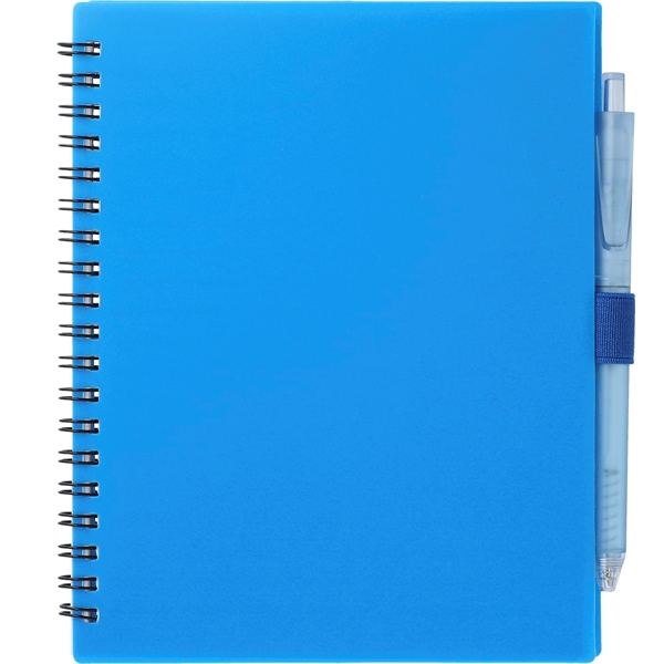 5.5'' x 7'' FSC® Recycled Spiral Notebook w/ RPET Pe