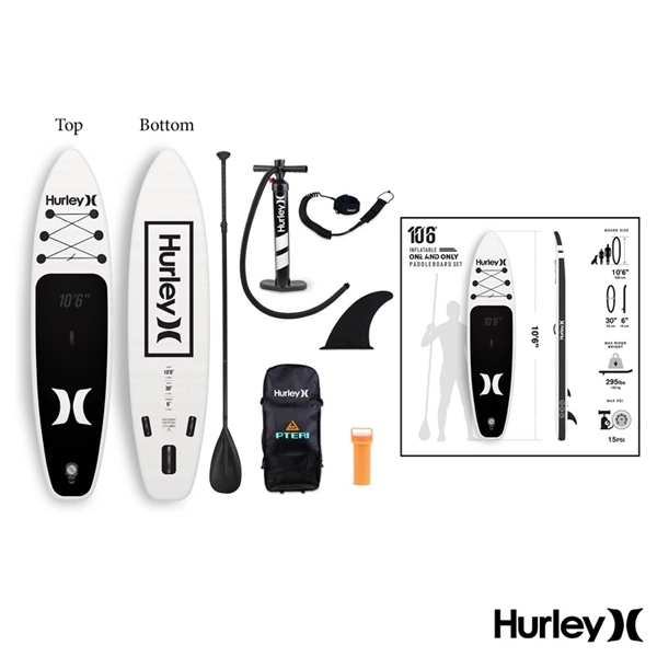 Hurley® Catalina Inflatable 10'6" Stand Up Paddleboard Set