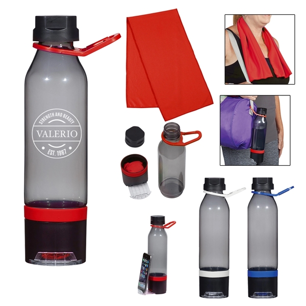 15 Oz. Energy Sports Bottle With Phone Holder and Cooling...