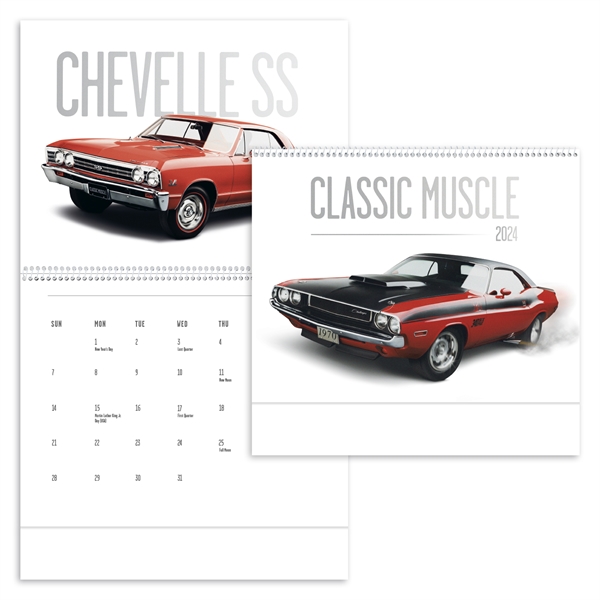 Classic Muscle Cars 2024 Calendar