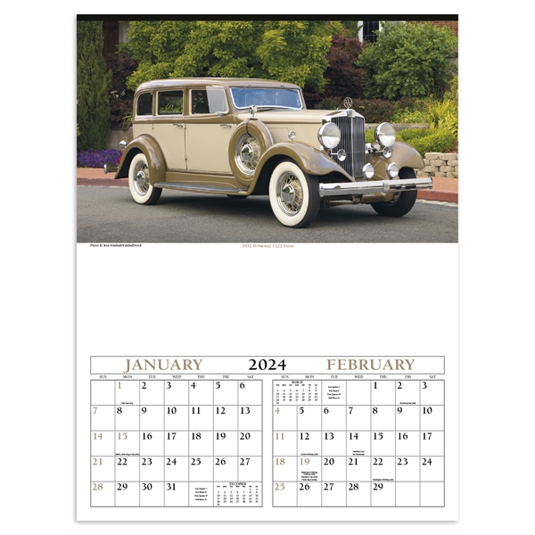 Antique Cars 2024 Calendar