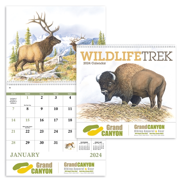 Wildlife Trek Spiral  2024 Appointment Calendar