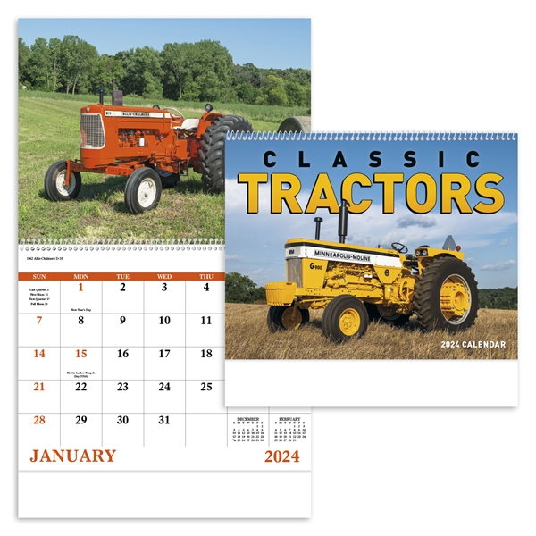 Spiral Classic Tractors 2024 Calendar