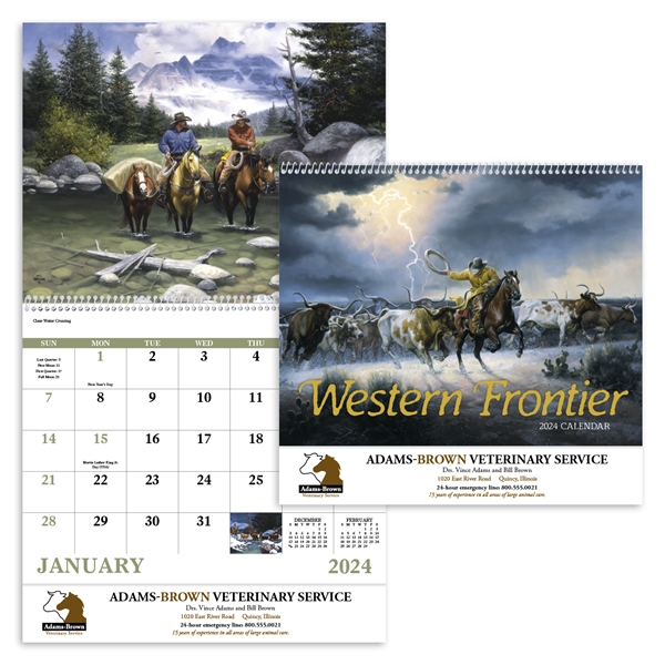 Western Frontier - Spiral 2024 Appointment Calendar