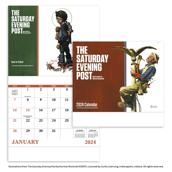 The Saturday Evening Post 2024 Stapled Appointment Calendar