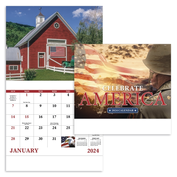 Stapled Celebrate America Americana Appointment Calendar