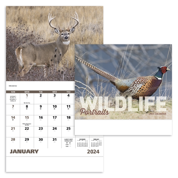 Stapled Wildlife Portraits 2024 Appointment Calendar