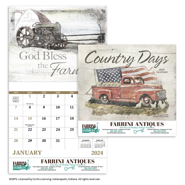 Good Value Country Days Calendar