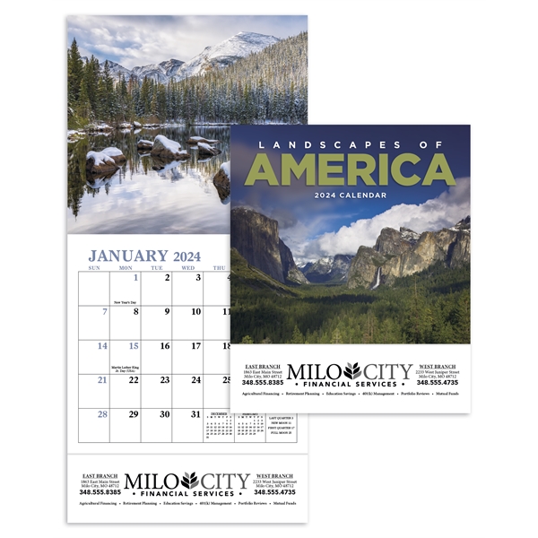 Landscapes of America Mini 2024 Appointment Calendar