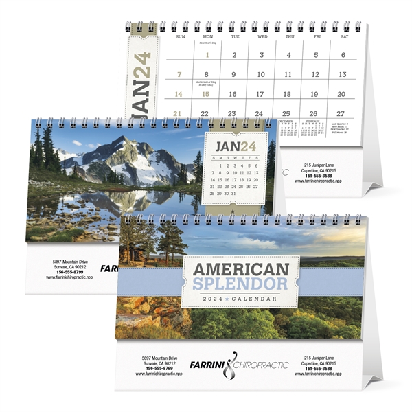 American Splendor Desk 2024 Calendar