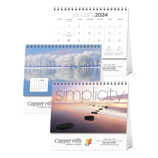 Simplicity Large Desk 2024 Calendar