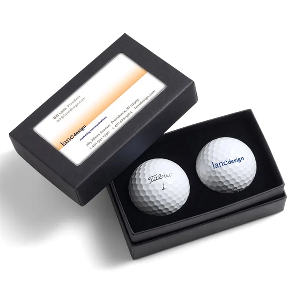 Titleist® Pro V1® Standard 2-Ball Business Card Box