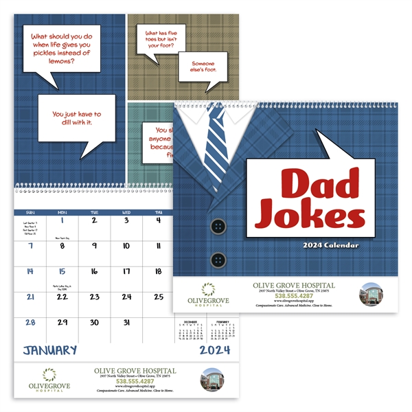 Dad Jokes 2024 Spiral Calendar