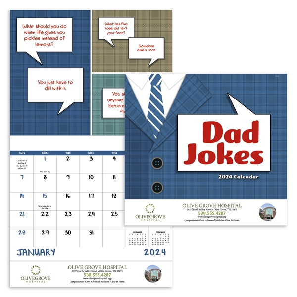 Dad Jokes Stapled Calendar