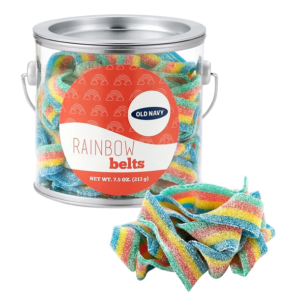 Summer Candy Pail With Rainbow Sour Belts (7.5 oz.)