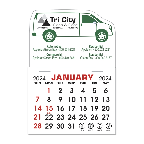 Stick It Magnet Calendar Pads - Van