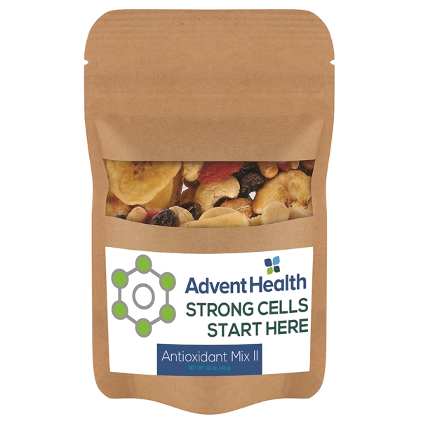 Antioxidant Mix II Healthy Resealable Kraft Window Pouch