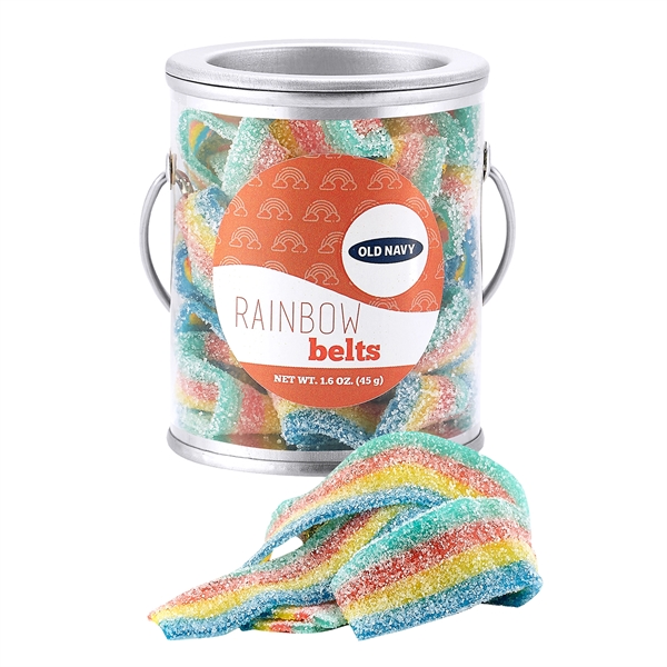 Summer Candy Pail With Rainbow Sour Belts (1.6 oz.)