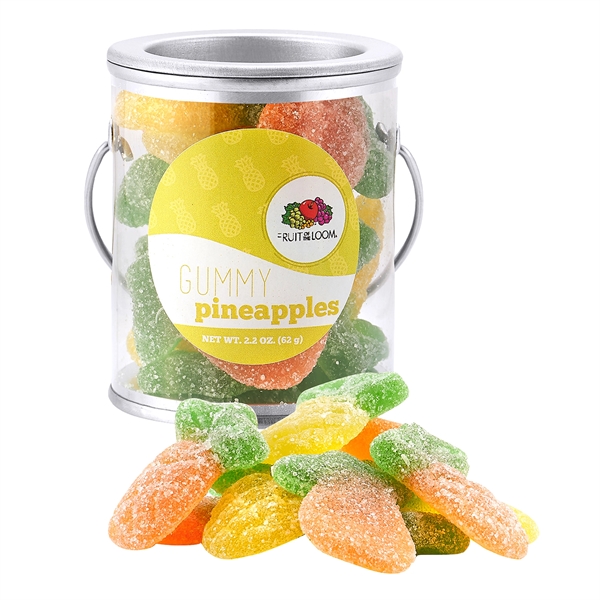Summer Candy Pails (Small) With Gummy Pineapples (2.2 oz)