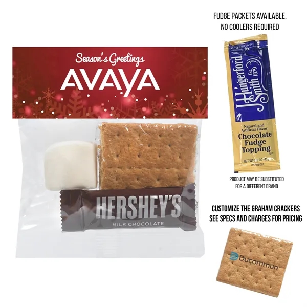 S'mores Kit Header Bags with Fudge Packets