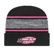 In Stock Variegated Striped Knit Cap with Cuff