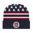 In Stock Flag Knit Cap with Cuff