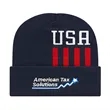 In Stock Patriotic Knit Cap with Cuff