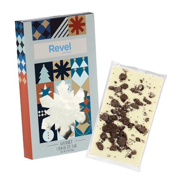 Snowflake 1 oz Belgian Chocolate in Window Box-Milk & Cookie