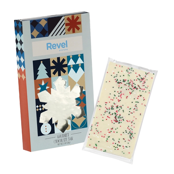 Snowflake 1 oz Belgian Chocolate in Window Box - Holiday Sug