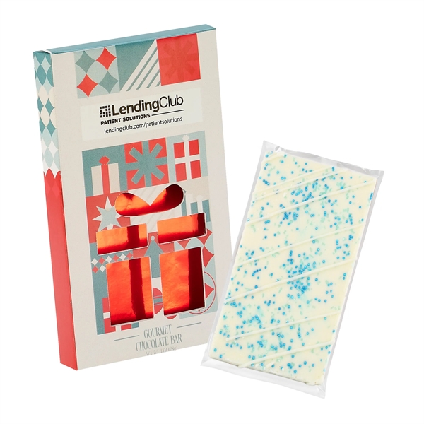 Gift 1 oz Belgian Chocolate in Window Box - Winter Wonderlan