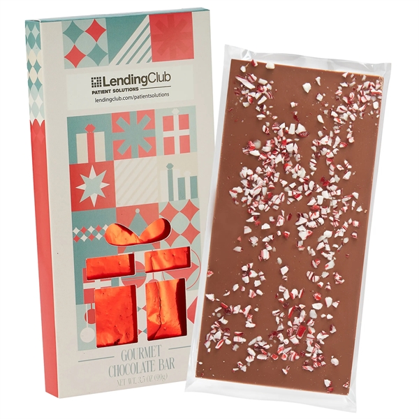 Gift 3.5 oz Belgian Chocolate in Window Box - Peppermint