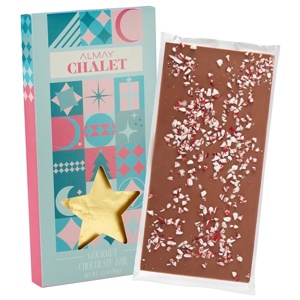 Star 3.5 oz Belgian Chocolate in Window Box - Peppermint
