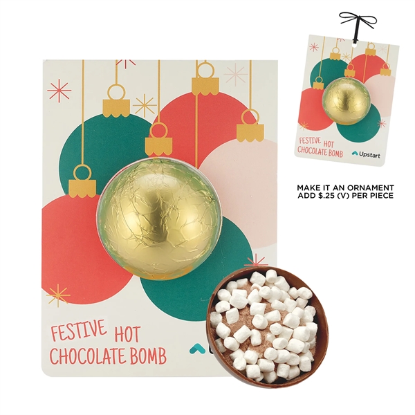 Holiday Hot Chocolate Bomb Billboard Card