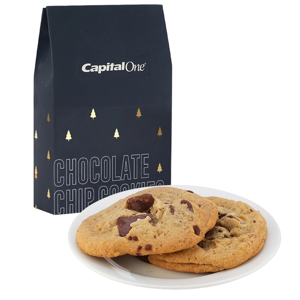 Milk Carton Inspired Box w/ 2 Chocolate Chip Gourmet Cookies