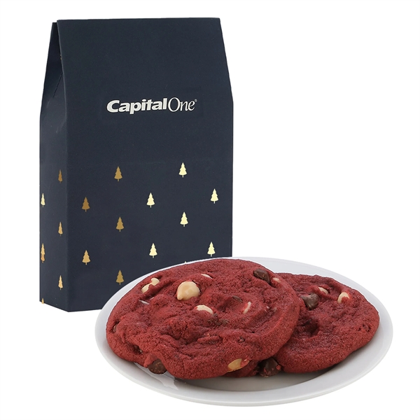 Milk Carton Inspired Box w/ 2 Red Velvet Gourmet Cookies