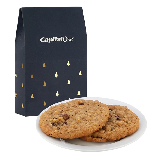 Milk Carton Inspired Box w/ 2 Oatmeal Raisin Gourmet Cookie