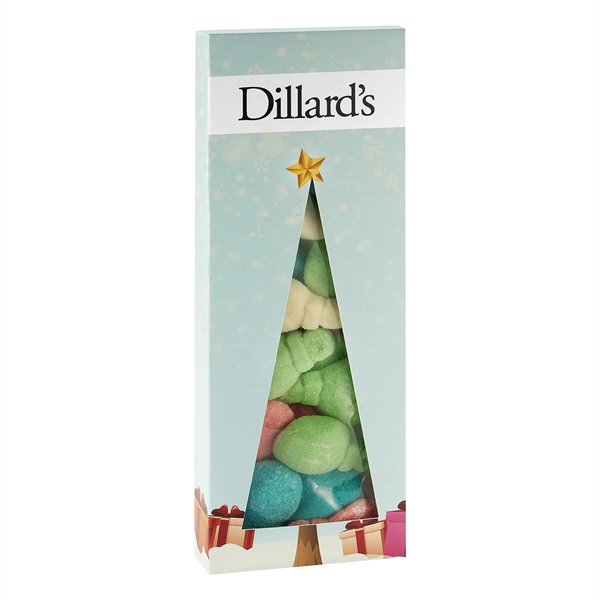 Holiday Candy Box w/ Tree Window - Gummy Ornaments