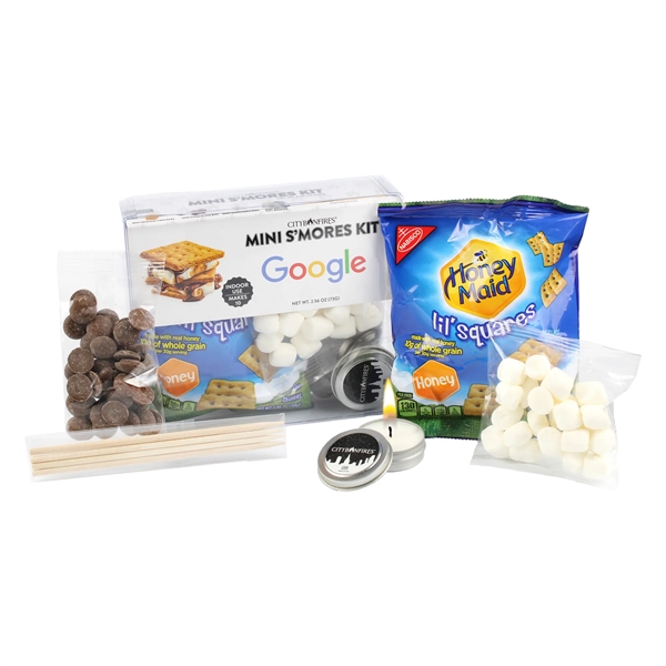 Mini S'mores Kit For Indoor Use In Clear Box