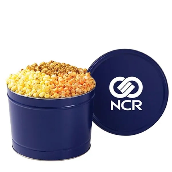 Small 3 Way Popcorn Tin / 2 Gallon - Sharing Tin