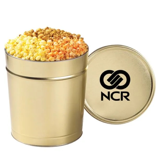 Medium 3 Way Popcorn Tin / 3.5 Gallon - Sharing Tin