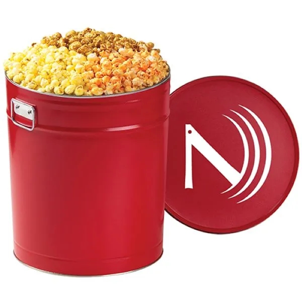 Large 3 Way Popcorn Tin / 6.5 Gallon - Sharing Tin