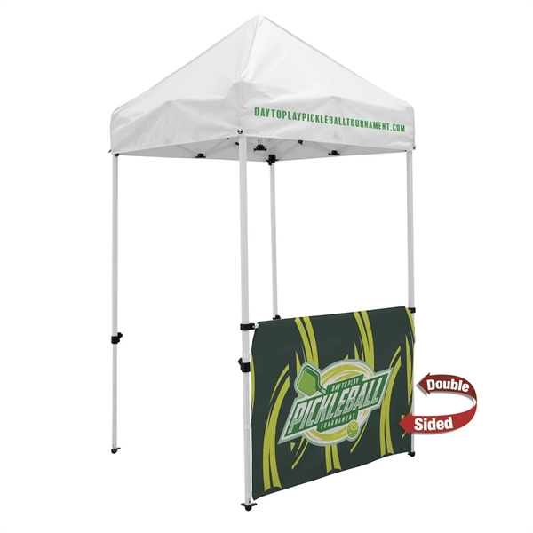 5' Economy Tent Half Wall (Dye Sublimated, Double-Sided)