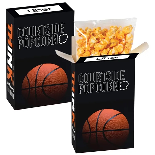 Basketball Concession Snack Popcorn Box - Cheddar