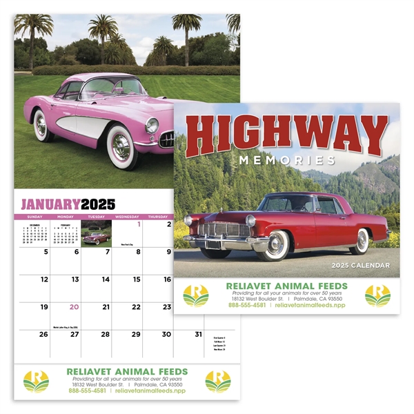 Highway Memories Appointment Calendar - Stapled