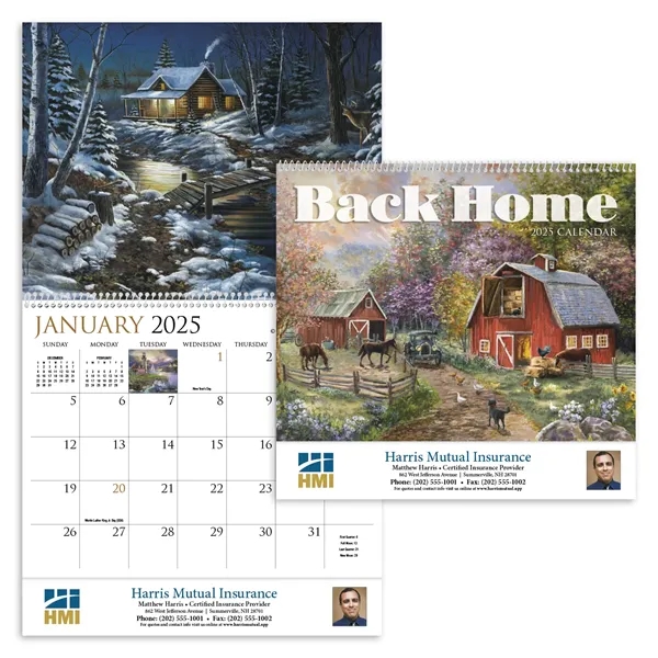Back Home Appointment Calendar - Spiral