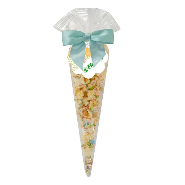 Popcorn Cone Bags with Spring Kettle Corn