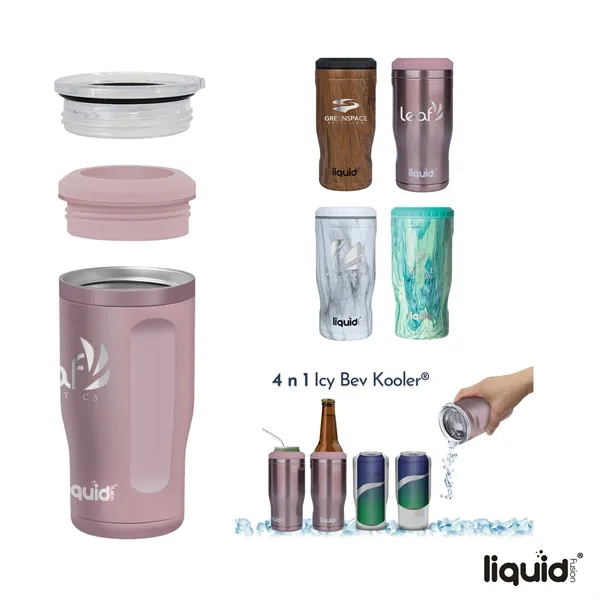 Liquid Fusion® Icy Bev Kooler® 4-In-1 Double Wall Stainle...