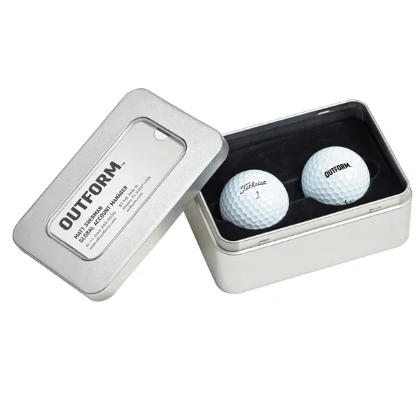 Titleist Pro V1 2-Ball Business Box Tin