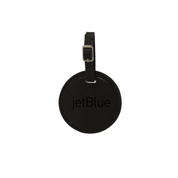 CULVER Round Leather Luggage Tag