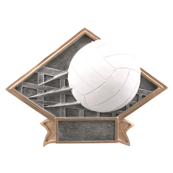 Volleyball Diamond Plate Resin